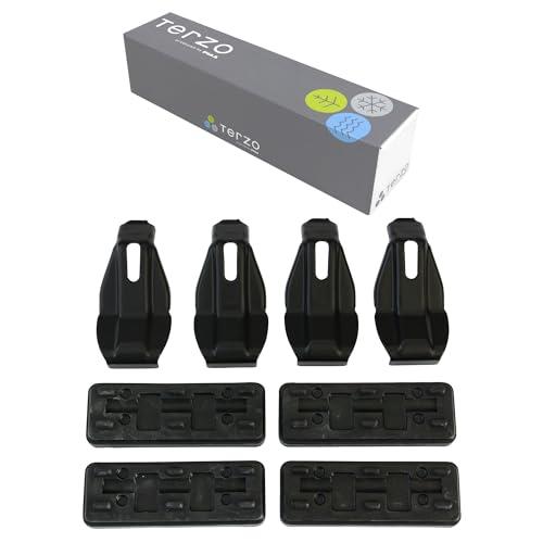 Terzo テルッツォ (by PIAA) ルーフキャリア ベースキャリア ホルダー 4個入 ブラッ...