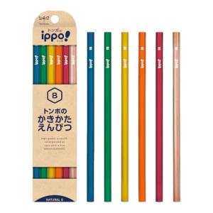 トンボ(Tombow) 鉛筆 ippo かきかたえんぴつ B ナチュラル KB-KNN04-B