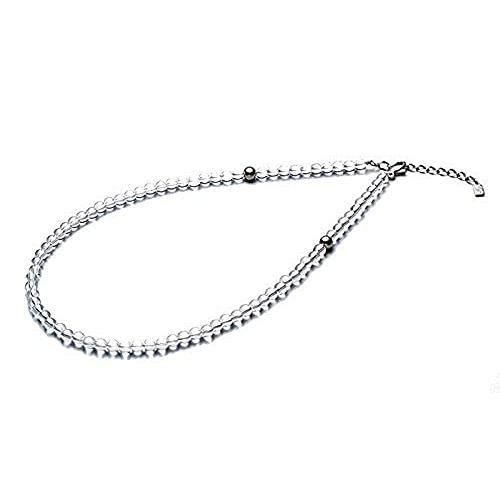 ファイテン(phiten) ネックレス 水晶ネックレス(5mm) 50cm(+5cmアジャスター)