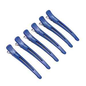 KISARGダッカールメンズ ヘアクリップ ヘアピンメンズ 美容師クリップ ダッカールプロ用 前髪クリップ 跡がつかないヘアクリップ 滑り止めダ