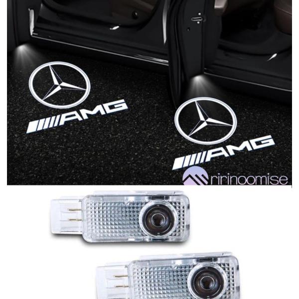 Mercedes Benz AMG ロゴ カーテシランプ LED 交換タイプ W203 W208 W...