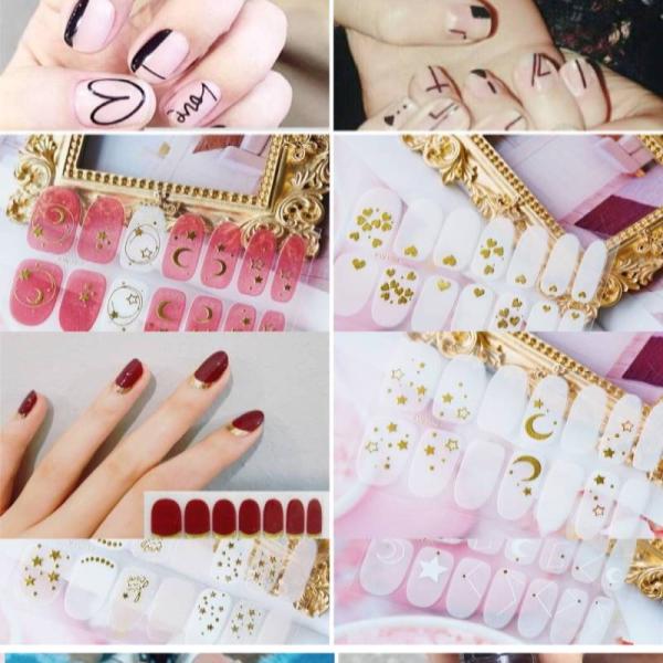 貼るだけ簡単♪ネイルシール　フルネイル　お家でジェルネイル風ネイルシール　ステッカー