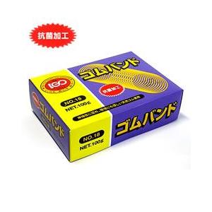 輪ゴム ＃18 アメ色 100g １箱