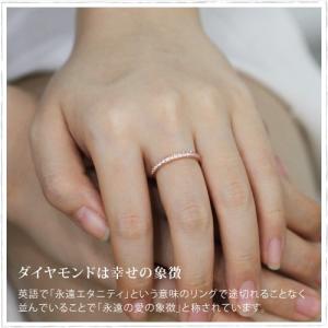 ダイヤモンドフルエタニティリング レール留め ...の詳細画像1