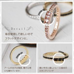 ダイヤモンドフルエタニティリング レール留め ...の詳細画像2