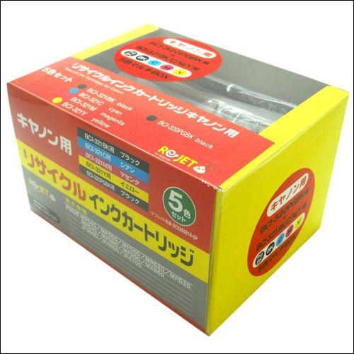 BCI-320/321 (5色BOX)-CANON単品ブラック2種&amp;カラー3色