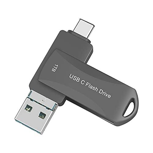 WOFICLO 1TB USBフラッシュドライブ 携帯電話用 デュアルUSB3.1 - USB Cメ...