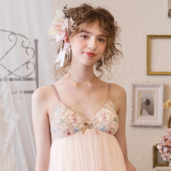 【20】リサマリ カップ付きマキシワンピース フェリーチェ Risa Magli  ノンワイヤー レ...