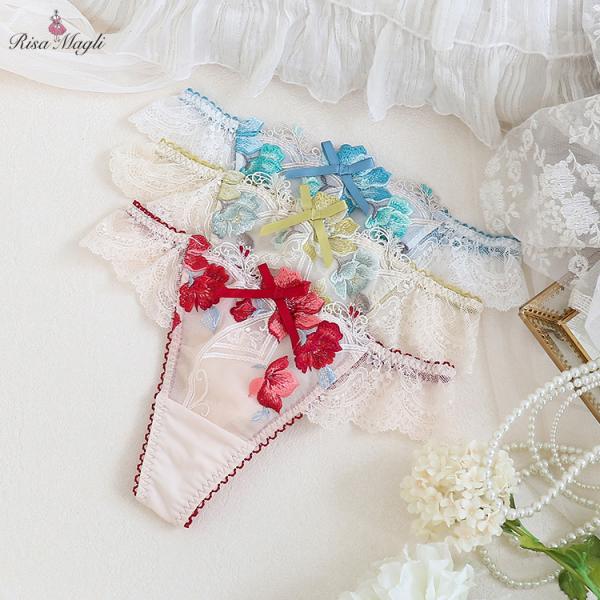 【50】リサマリ レーヌ Tバックショーツ セレスト Risa Magli  Tバック タンガ ショ...