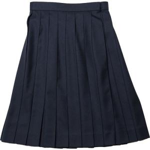 プリーツスカート RISA + THE STARLIGHT 夏用 紺無地 車ヒダ 24本 W60-W100 丈42cm-57cm