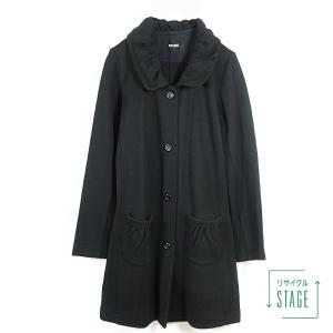 ピンクハウス☆たくし上げリボン♪タック使いブラウス 綿ローン 黒系