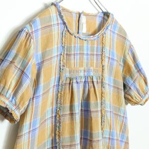 【美品】ピンクハウス★胸元クロスステッチ リネ...の詳細画像1