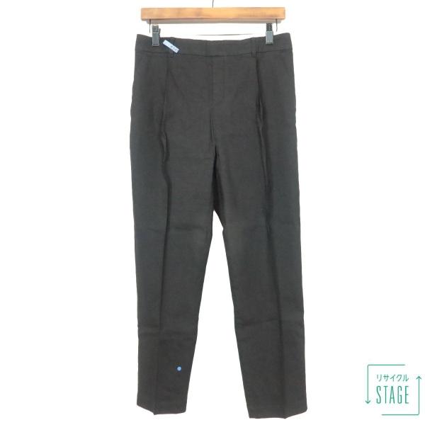 23区★ストレッチ性抜群＆美シルエット♪センタープレス テーパード パンツ 黒系 サイズ40 着回し...