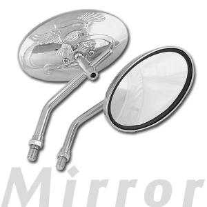 汎用 メッキ ショートステー イーグルミラー 左右セット