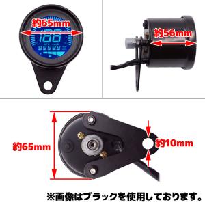 汎用 バイク用 12V 機械式 デジタル スピ...の詳細画像3