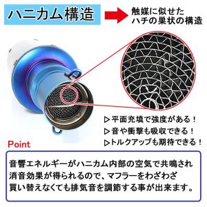 インナーサイレンサー 60mm 消音 触媒型 ...の詳細画像2