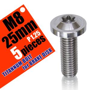 M6×20 P1.00 チタンボルト ブレーキディスクボルト 10本セット 6mm