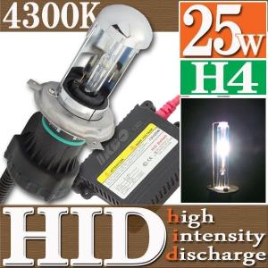 HID 25W H4 バルブ フルキット 4300K（ケルビン） スライド式 Hi/Lo スズキ SV650 Vストローム アヴェニス125 アヴェニス150 アクロス イナズマ400｜rise-corporation-jp