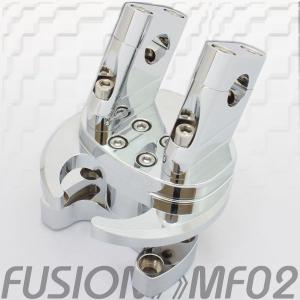 ホンダ フュージョン MF02 アルミ製 メッキハンドルポスト