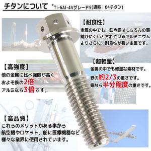 M6×25 P1.00 チタンボルト 1本 6...の詳細画像2
