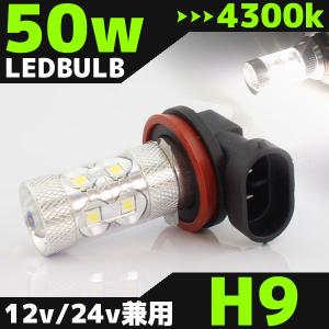 在庫処分セール H9 LEDバルブ 50W 4300k 白 ホワイト発光 SAMSUNG ヘッドライト フォグ ライト ランプ バルブ バイク 自動車 オートバイ 部品 パーツ カスタム｜rise-corporation-jp