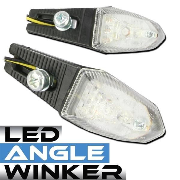 汎用 LED ライトアングルウインカー 左右セット クリアレンズ Ｄトラッカー KLX125/250...