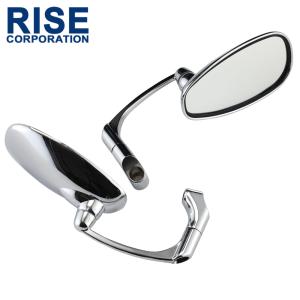 DAYTONA バイク用 ミラー パラレルミラー ヘキサゴン パラレルミラー ヘキサゴン 左用 ブラストブラック（新保安基準