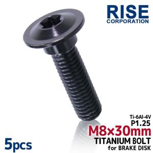 M8×30 P1.25 チタンボルト ブレーキディスクボルト 10本セット 8mm