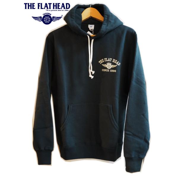 THE FLAT HEAD（フラットヘッド） 裏起毛プルオーバースウェットパーカー "フライングホイ...