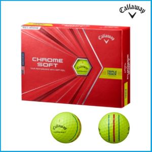 ☆キャロウェイ Callaway ゴルフボール 1ダース 12個入 クロムソフト CHROME SOFT トリプルトラック TRIPLE TRACK｜rise-store