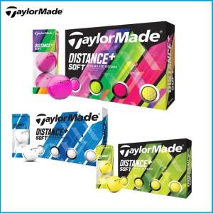 ☆TaylorMade テーラーメイド DISTANCE+ SOFT ディスタンス プラス ソフト ゴルフボール 1ダース（12個入り）｜rise-store