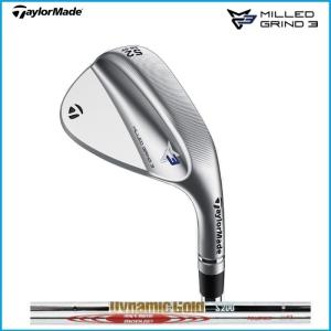 ☆Taylormade テーラーメイド MILLED GRIND 3 ミルドグラインド 3 クローム ウェッジ Dynamic Gold  スチールシャフト｜rise-store