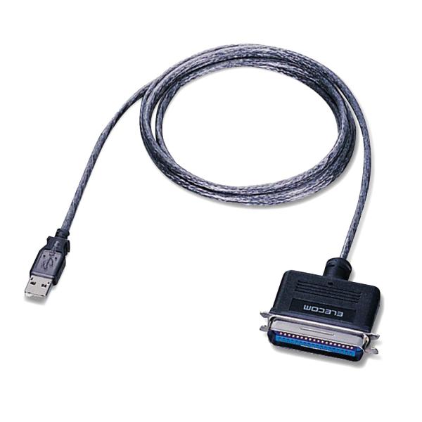 エレコム(ELECOM) ELECOM USB to パラレルプリンタケーブル 1.8m グラファイ...