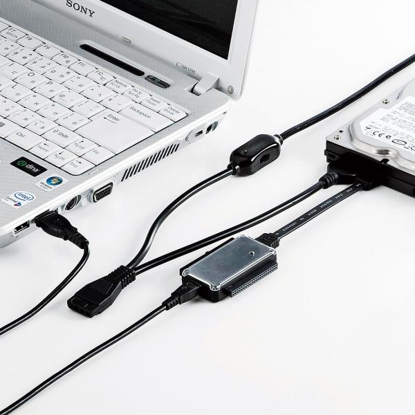 SANWA SUPPLY IDE/SATA-USB変換ケーブル 0.72m USB-CVIDE2