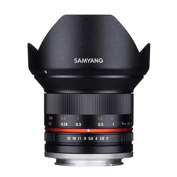 SAMYANG 単焦点広角レンズ 12mm F2.0 ブラック フジフイルム X用 APS-C用