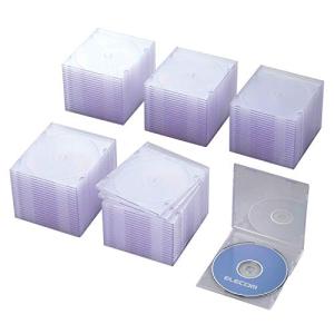 エレコム(ELECOM) DVD CDケース プラケース スリム 1枚収納 100枚パック クリア CCD-JSCS100CR｜rise361