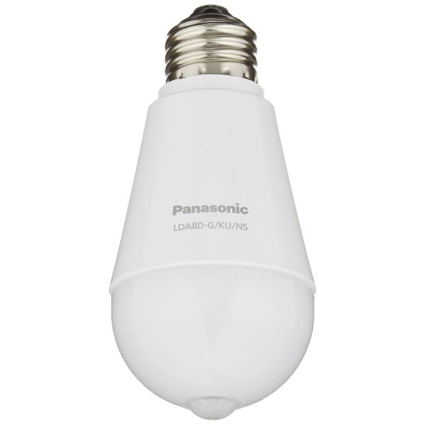 パナソニック LED電球 E26口金 電球60形相当 昼光色相当(7.8W) 一般電球・人感センサー...
