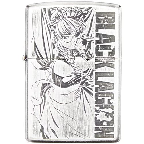 ブラックラグーン Zippo ロベルタ 銀サテン古美 中