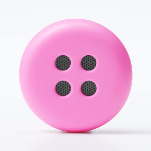 Pechat(ペチャット)新モデル ピンク ぬいぐるみをおしゃべりにするボタン型スピーカー 充電ケー...