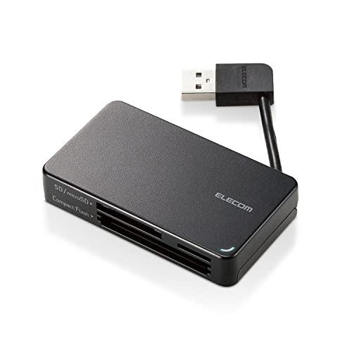 エレコム カードリーダー USB2.0対応 37+5メディア対応 ケーブル長6cm ケーブル収納 S...