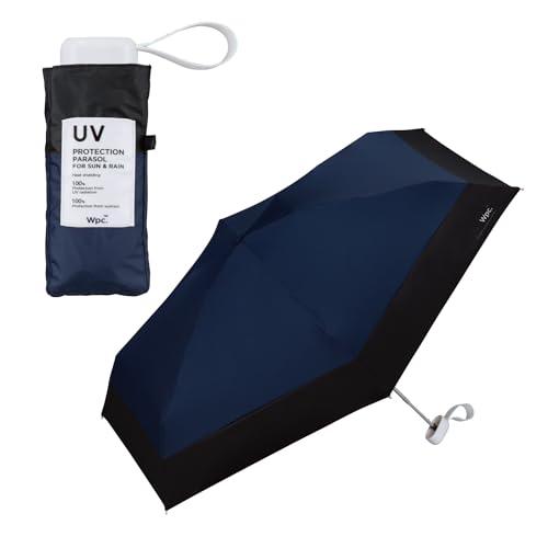 Wpc. 日傘 遮光切り継ぎtiny ネイビー 折りたたみ傘 [遮光率100%・UVカット率100%...