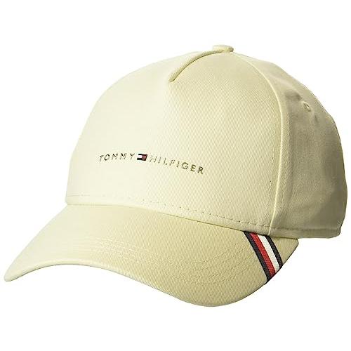 Tommy Hilfiger メンズ ダウンタウン 調節可能 ベースボールキャップ, バニラ, On...