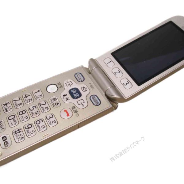 ガラケー【F-01G】 ゴールド　【送料無料】 ドコモ 富士通 動作保証 [95849]