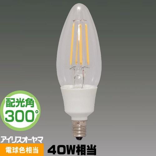 アイリスオーヤマ LDC3L-G-E12-FC LED電球 フィラメント球 シャンデリア球形 40W...