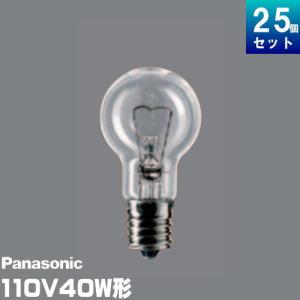 パナソニック LDS110V36W・C・K/25K ミニクリプトン電球 40形 110V E17 クリア 25個入 LDS110V36WCK25K｜riserun