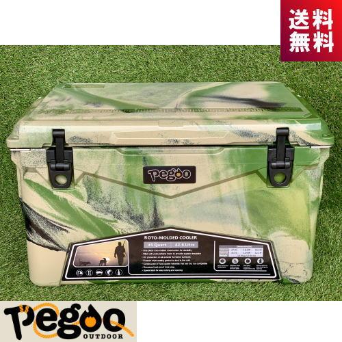 pegoo Hard Cooler Box ハードクーラーボックス 45QT AC アーミーカモ色 ...