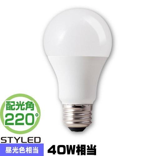 STYLED HA4T26D1 LED電球 一般形 40W相当 昼光色相当 広配光 口金E26