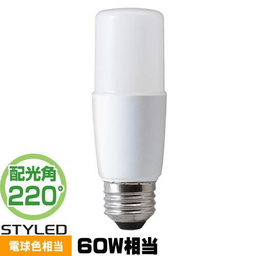 STYLED HDT60L1 LED電球 E26 T形 60W相当 電球色 密閉器具対応 断熱材施工...