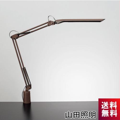 スタンドライト　山田照明　Z-N1100　BR　クランプ　ブラックｘブラウン　調光　調色　白熱80W...