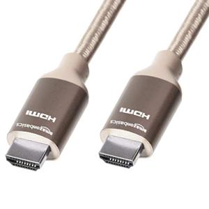 Amazonベーシック プレミアムHDMIケーブル ハイスピード 4K 網組コード付き ロング 約3m ゴールド